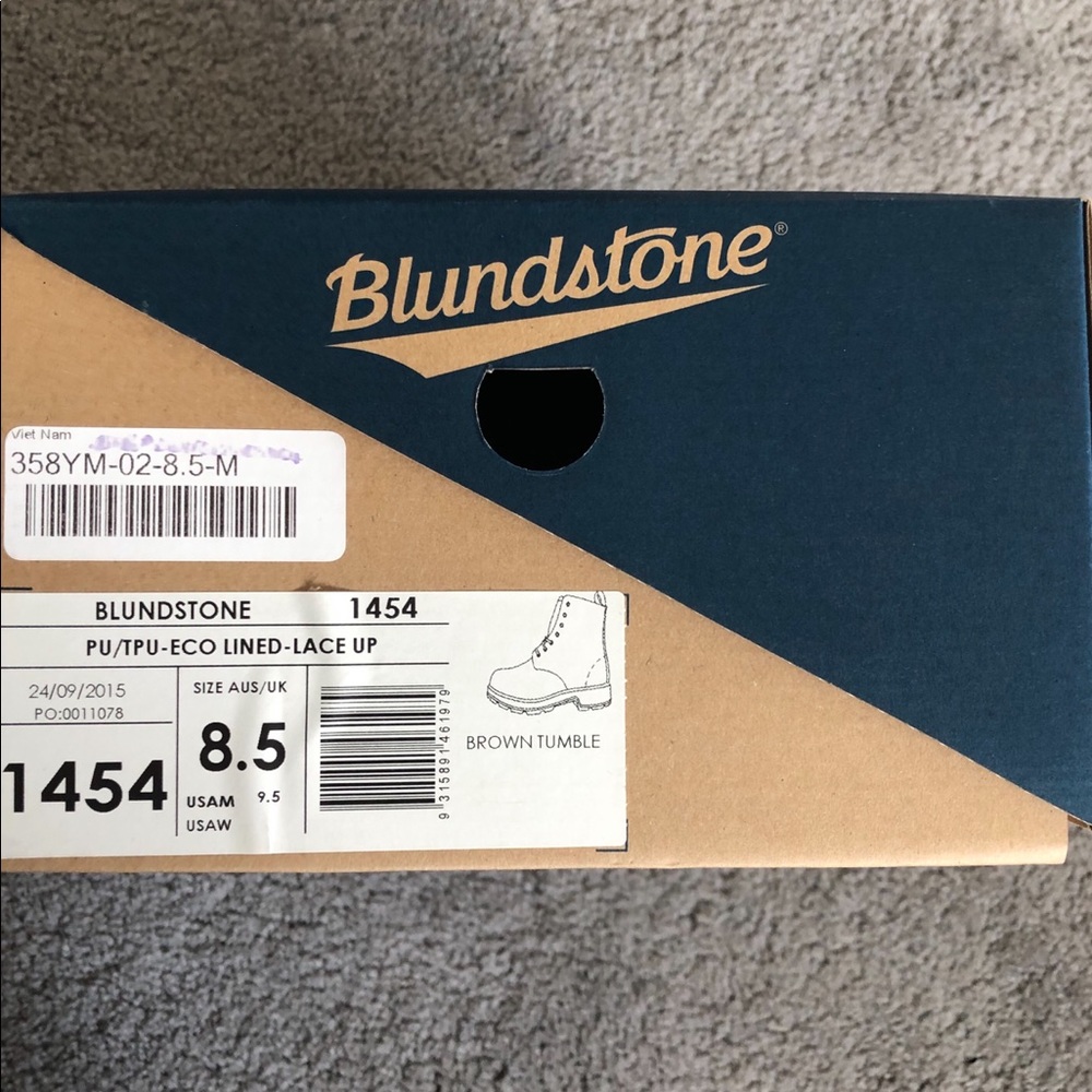 Men’s Blundstone, Eco-lined lace-up, US size 9.5